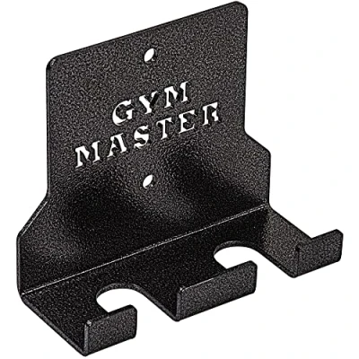 Image of GYM MASTER Vertical Wall Mounted Olympic 2&quot; Barbell Storage Hanging Rack