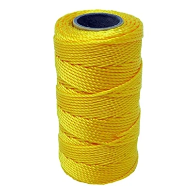 Image of Dapetz ® Yellow 70M Builders Building Nylon Brick Line Measuring Masonry Rope String Abrasion and Alkali Resistant Suitable for Groundwork, Gardening etc.