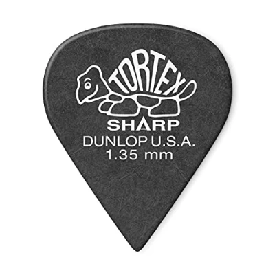 Image of Dunlop Tortex Sharp 135 Black (Pack of 12)