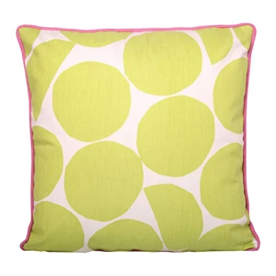 Image of Fusion Ingo Outdoor Filled Cushion 43 x 43cm in Pink/Green