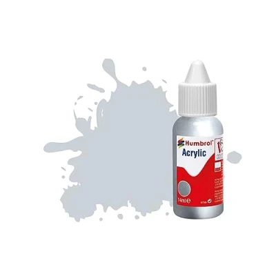 Image of Humbrol Model Paint DB0056 No 56 Aluminium Metallic (14ml), Acrylic Paints for Models, Plastic, Metal, Wood, Glass, Ceramics and More, Touch Up Hobby Bottle Craft Kits