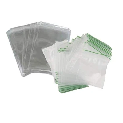 Image of 1000X 40 x 40mm Heavy Duty Small Tiny Poly Plastic Sealy Grip Zip Lock Zipper Seal Gummy Bags Baggies BAGGYS … (Plain)