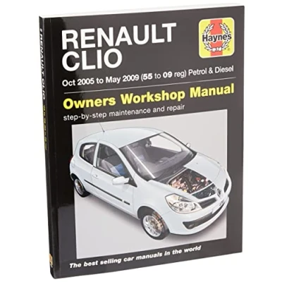 Image of Renault Clio Petrol &amp; Diesel (Oct 05 May 09) Haynes Repair Manual (Paperback)