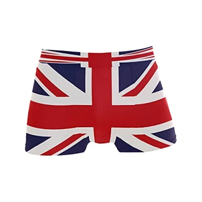 Image of British Flag Men&#039;s Underwear Stretch Boxer Briefs with Contour Pouch