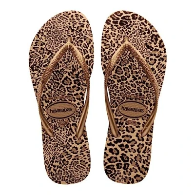 Image of Havaianas Slim Animals Sand Grey/Golden 27/28