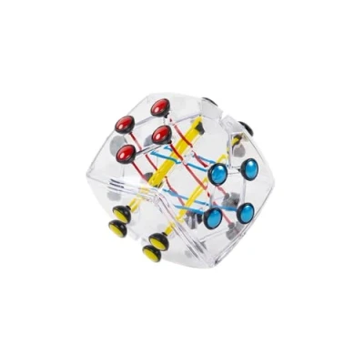 Image of Brainstring original Puzzle Ball by Recent Toys Brain Teaser Coulourful with Strings Memory Cube Games, Educational Gifts for Students Teens Adults Kids Boys Girls