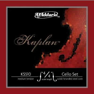 Image of D&#039;Addario Kaplan Cello Strings Full Set KS510 4/4H 4/4 Scale, Heavy Tension