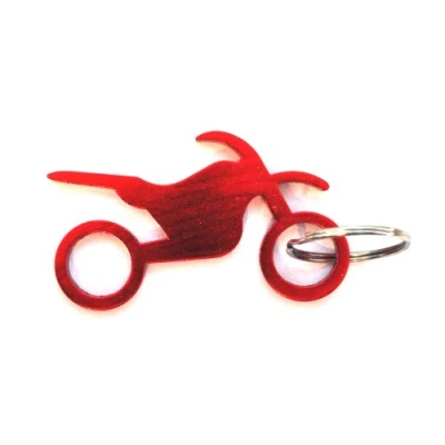 Image of Komonee Motorbike Red Metal Key Chain Trial Biker Ring Dirt Bike Motocross Keychain Keyring