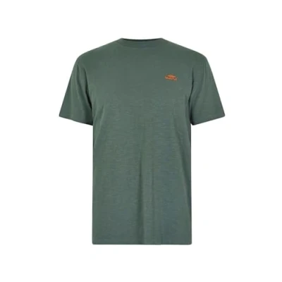 Image of Weird Fish Fished Organic Cotton Branded T Shirt Dusky Green Size S