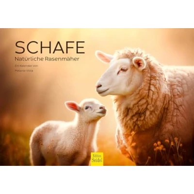 Image of Edition Seidel Premium Calendar Sheep Natural Lawnmower 2025 Format DIN A3 Wall Animal Lamb Goat Pets Melanie Viola