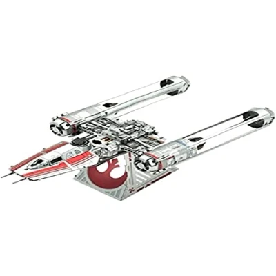 Image of Metal Earth Zorii Y Wing Fighter 3D Puzzle Star Wars Mockups to Build for Adults Challenging Level 11.43 X 5.59 4.32 cm
