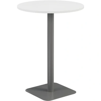 Image of Vivace 800mm High Table Beech Top and White Legs Ref CH2695WHBE2