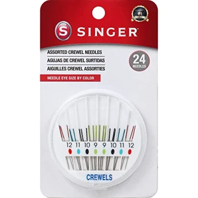 Image of Singer Crewel Color Eye Needles 24/Pkg