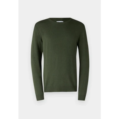 Image of JACK &amp; JONES Men&#039;s Jjeemil Knit Crew Neck Noos Jumper, Kombu Green, S