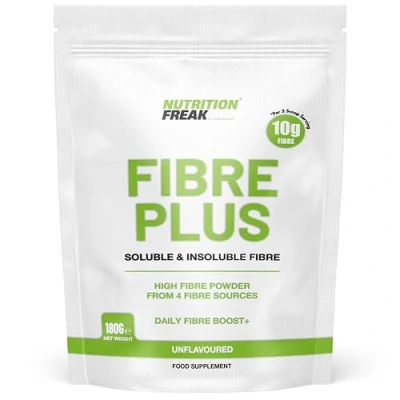 Image of Fibre Supplement Prebiotic Powder 200g Soluble &amp; Insoluble from 4 Sources 10g Per 2 Scoop Serving Suitable for Men Women UK Made