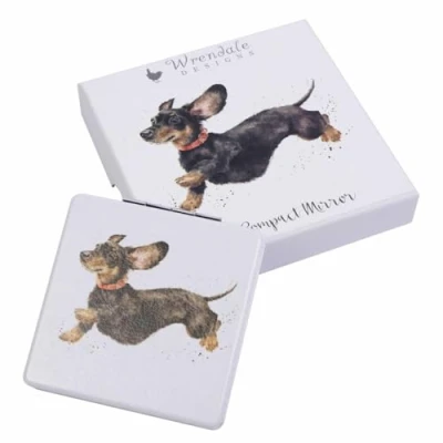 Image of Wrendale Designs &#039;That Friday Feeling&#039; Dachshund Compact Mirror