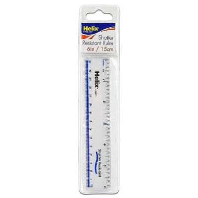 Image of Helix 6 inch 15cm Clear Ruler