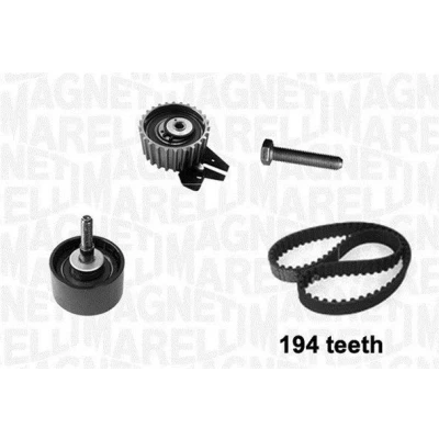 Image of 93178807 Timing belt kit MAGNETI MARELLI 341304050000 194 FIAT: Grande Punto Hatchback, BRAVO 2, Doblo II Box Body / Estate, JEEP: Renegade Off Road