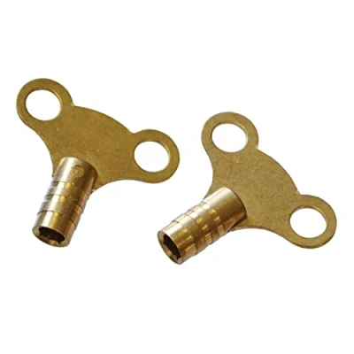 Image of Faithfull FAIRADKEY Brass Radiator Keys Pack of 2