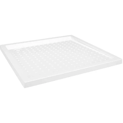Image of vidaXL Shower Base Tray with Dots White 80x80x4 cm ABS