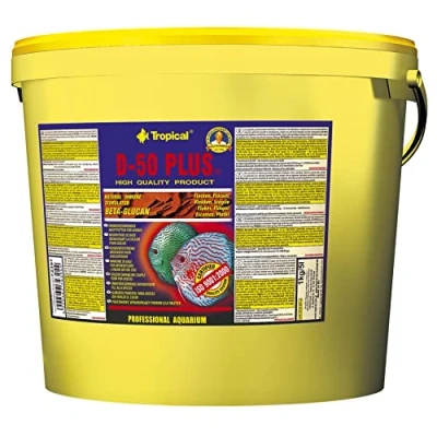 Image of D 50 PLUS 5L / 1kg high protein colour enhancing flakes for discus and nutritional fish