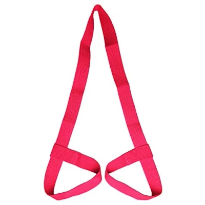Image of Riarbronee Yoga Mat Carrying Strap Sling，Adjustable Loops for all Sizes（Mat not included） (Red)