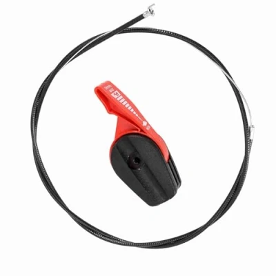Image of Universal 65&quot; Throttle Cable Switch Lever Control Handle Kit for Lawn Mower Electric Petrol Lawnmowers(Red)