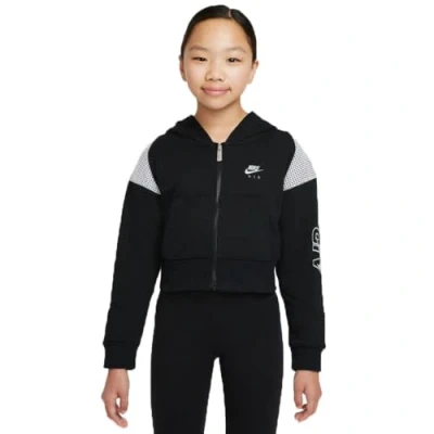 Image of Nike Air Ft Fz Jacket Black/White/Lt Smoke Grey L