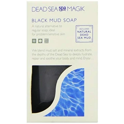 Image of Dead Sea Spa Magik Black Mud Soap 100g BUNDLE by