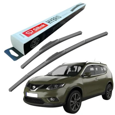 Image of Silbak Windscreen Wipers, fits for NISSAN X TRAIL (04/2014 ONWARDS) Front Wiper Blades, 650mm/400mm
