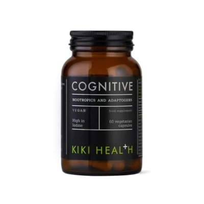 Image of KIKI Health Cognitive, Blend of Nootropics and Adaptogens for Memory, Focus, Stress Management Supports Brain Mental Function High in Iodine 60 Vegicaps
