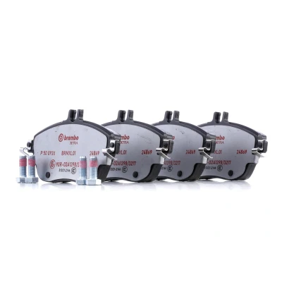 Image of 410605DA0A, 410605DA0B, 41060HG00C, 41060HG00D Brake pad set BREMBO P 50 093X MERCEDES BENZ: GLA, CLA Coupe, A Class, INFINITI: Q30, QX30 I