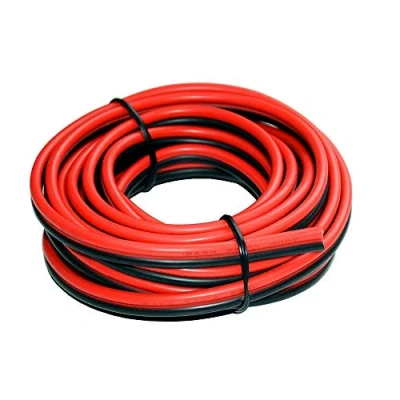 Image of 12 AWG Silicone Electrical Wire 6 Meter [Black 3 m Red m] 2 Conductor Parallel line Soft and Flexible 3.3mm² Hook Up Oxygen Free Strands Tinned Copper TUOFENG
