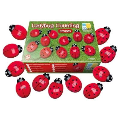 Image of Yellow Door YD1027 Ladybugs Counting Stone Set