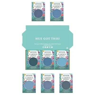 Image of Rust Oleum Garden Paint in Satin Finish Deep Blue Tester Box