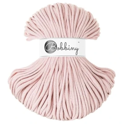 Image of Bobbiny Premium 5mm Braided Macrame Cord (Pastel Pink) 100m