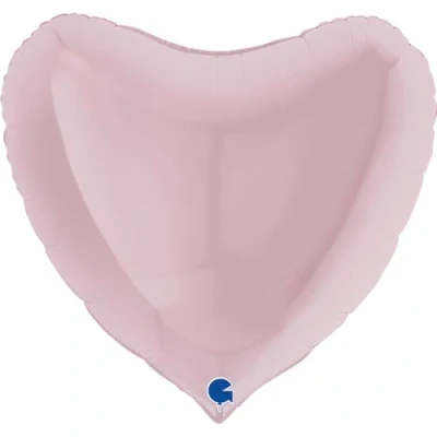 Image of Grabo Heart Balloon Single Pack, Length 36 Inch, Colour Pastel Pink