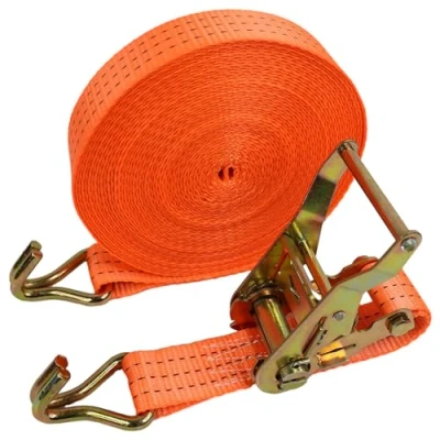Image of M&amp;Catree Tie Down Ratchet Straps with J Hook 12 m 3000kg Break Strength, Heavy Duty Lashing Strap for Lawn Equipment, Moving Appliances, Motorcycle, Trucks, Cars