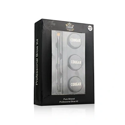 Image of Cougar Mineral Eyebrow Trio Kit with Brush