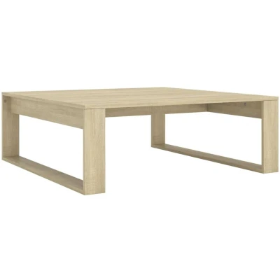 Image of vidaXL Coffee Table Sonoma Oak 100x100x35 cm Engineered Wood