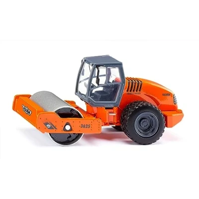 Image of siku 3530, Single Drum Compactor, 1:50, Metal/Plastic, Orange, Rotating roller
