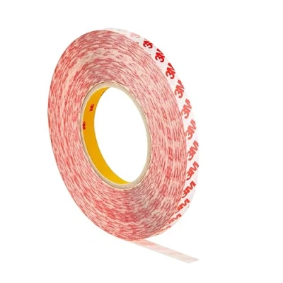 Image of Dpm tapes 3M GPT Double Sided PET Tape: Strong Adhesion, Hold on Hard Surfaces. Thickness 0.2 mm, Resistant up to 150 C, UV Resistance ex 9088 (12mm x 50m)