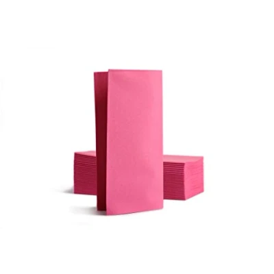 Image of Alvotex CHIC Airlaid 50 Napkins, 1/8 Pleat Fabric Like, Disposable 39 x 40 cm, Fuchsia