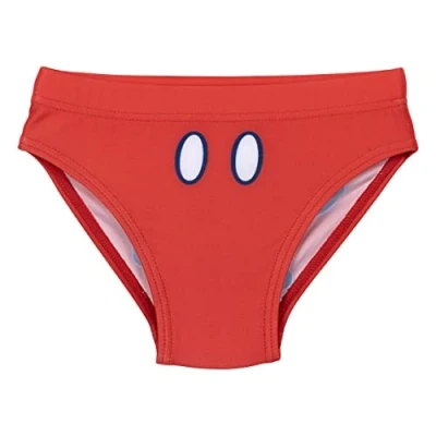 Image of CERDÁ LIFE&#039;S LITTLE MOMENTS Baby Boys&#039; Mickey Mouse Swim Shorts Briefs, Red, 24 Months