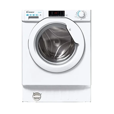 Image of CANDY CBD 495D1WE/1 80 Integrated Washer Dryer, 9KG Wash + 5KG Dry, 1400 RPM, 13 Programmes, 4 Quick Washes, White