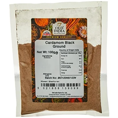 Image of Old India Cardamom Black Ground 100g