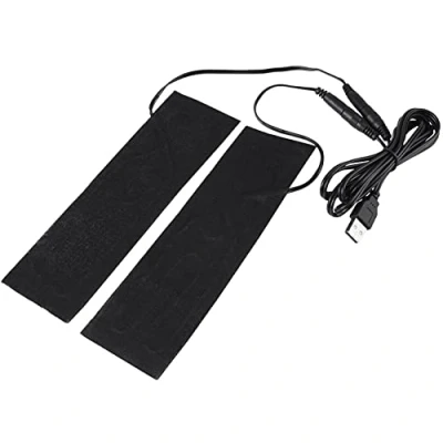 Image of Akozon USB Heated Insoles, Heater Pads 1 Pair 5V Electric Heating Element Film for Warming Feet Men/Women Comfortable Temperature Controller