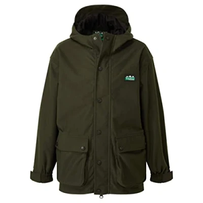 Image of Ridgeline Kids Spiker Jacket Olive 12 Years Green Waterproof
