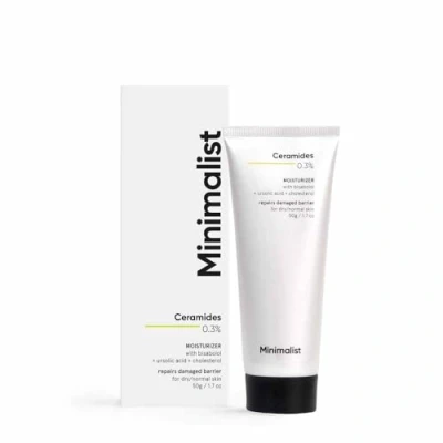 Image of Minimalist 0.3% Ceramide Moisturizing Cream For Barrier Repair &amp; Deep Moisturization Daily Repairing Face Moisturizer Normal Dry Skin, 30 g (Pack of 1)