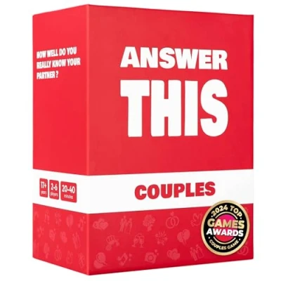 Image of Answer This Couples How Well Do You Know Your Partner? Relationship &amp; Conversation Card Game for a Date Night or Party Cool Anniversary Valentines Gift